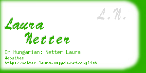 laura netter business card